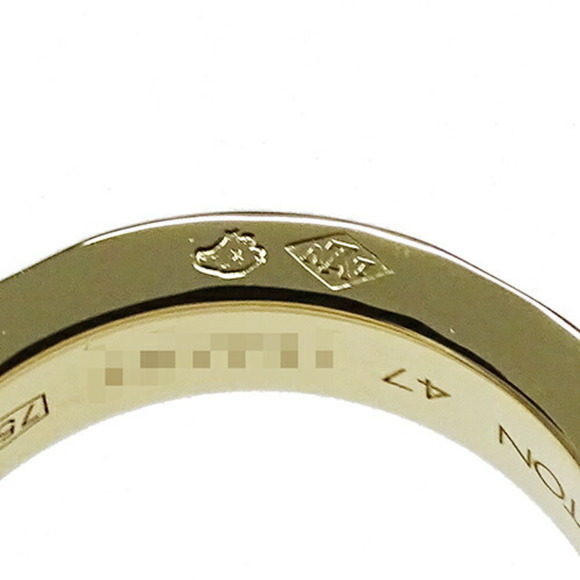 LOUIS VUITTON 750YG Petite Bourg Empreinte Ring Yellow Gold #47 Polished - Picture 8 of 11